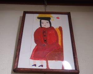 アジアの国の王妃を描いています。表情がなんとも愛らしいです。